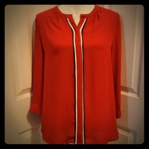 The Limited Red 3/4 sleeve blouse